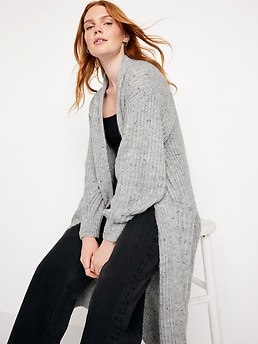 Cozy Long-Line Cardigan Sweater | Old Navy