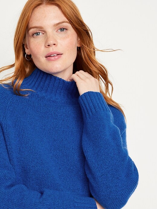 Mock-Neck Cropped Sweater for Women | Old Navy