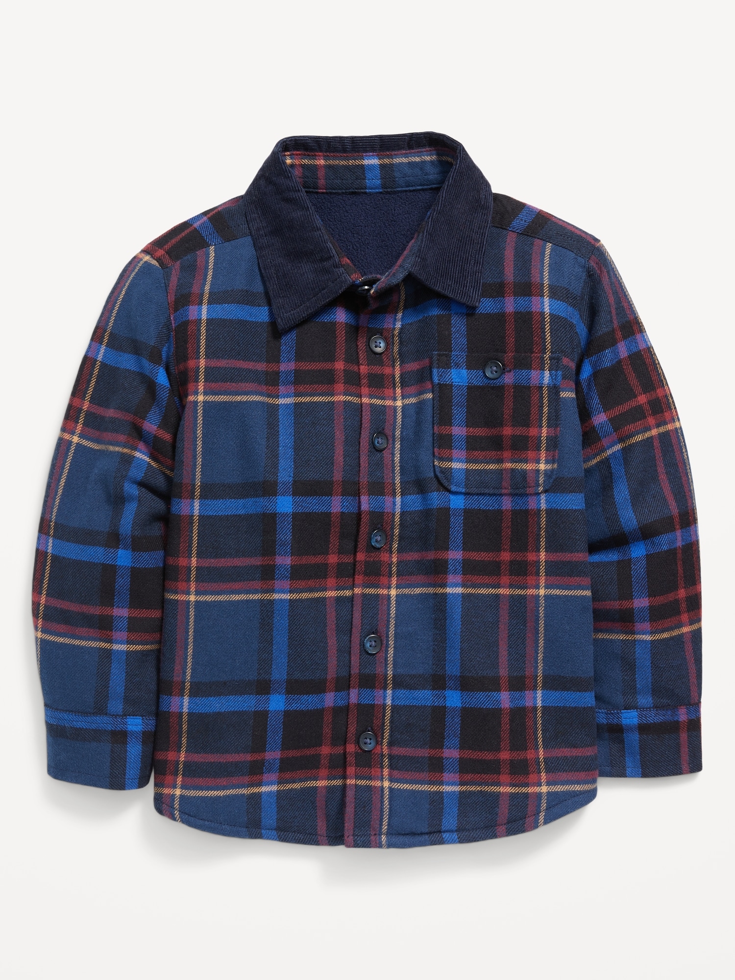 Boys lined shop flannel shirt