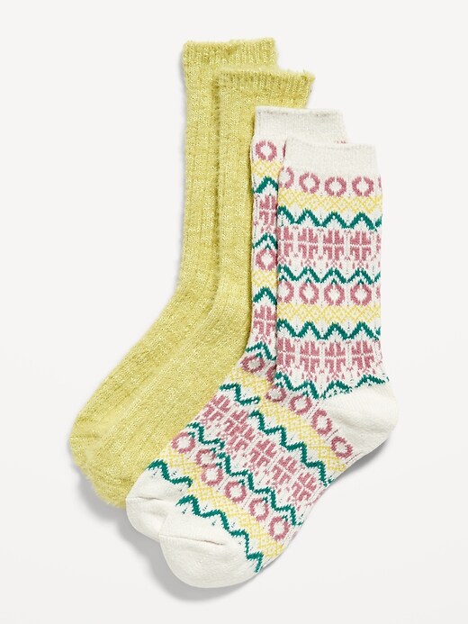 Chaussettes Chaudes Cupcake Pour Femme - Lot De 4 Paires - Taille Unique 37-42 - Cadeau Noël, Saint-Valentin