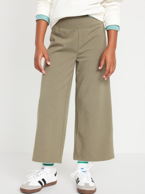 PowerChill High-Waisted Cropped Wide-Leg Performance Pants for Girls