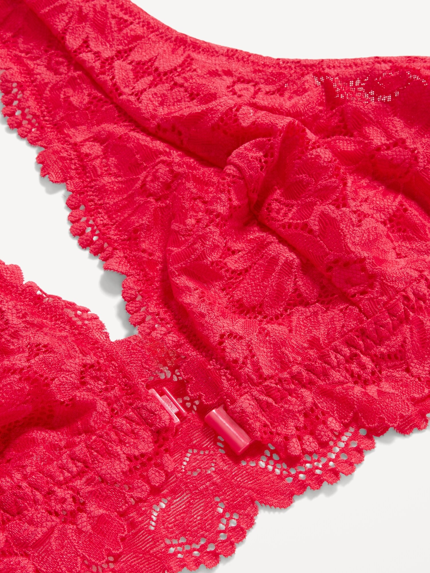 Women's Front-Close Lace Lingerie Bralette - Auden™ Red XS