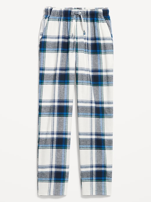 Pajama Pants - Blue White Check Flannel