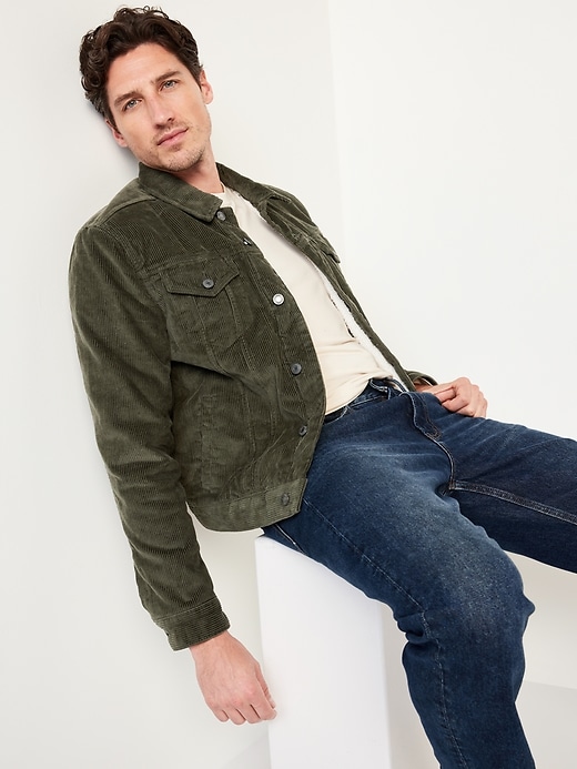 Image number 3 showing, Sherpa-Lined Corduroy Jacket