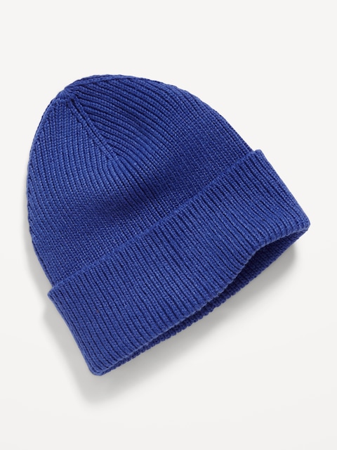 Gender-Neutral Rib-Knit Beanie Hat for Kids