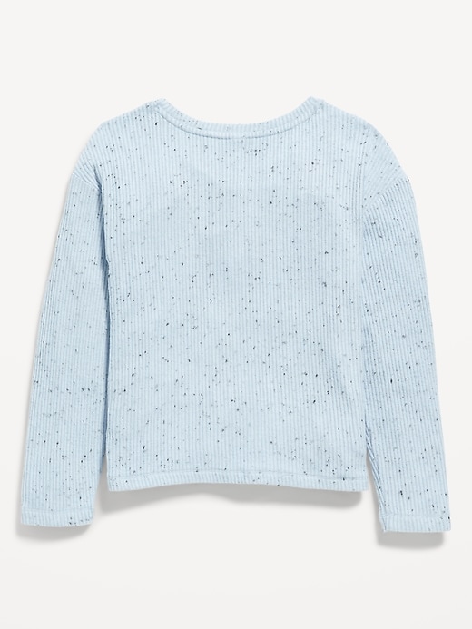 Image number 3 showing, Long-Sleeve Twist-Front Top for Girls