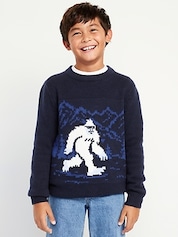 Beverly Hills Polo Club Navy Yellow Sweater Size M 5/6 Boys Kids RN#63619