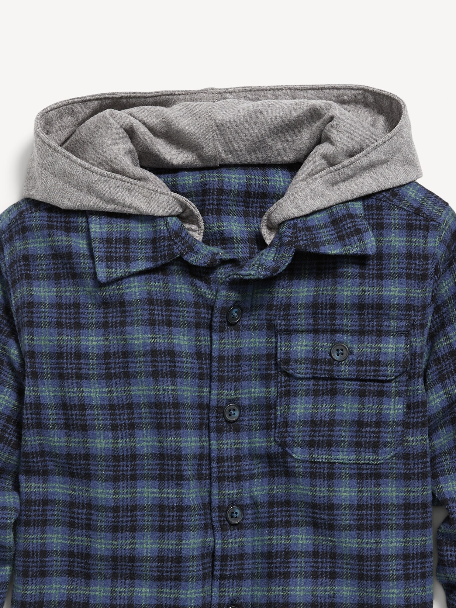 Hooded Soft Brushed Flannel Shirt for Toddler Boys Old Navy