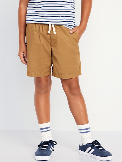 Twill Non-Stretch Jogger Shorts for Boys Above Knee