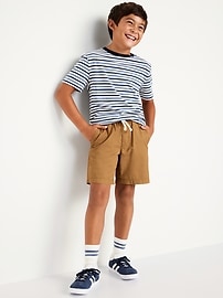 View large product image 3 of 4. Twill Non-Stretch Jogger Shorts for Boys Above Knee