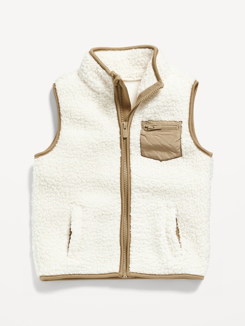 Sherpa Zip Vest for Toddler Boys