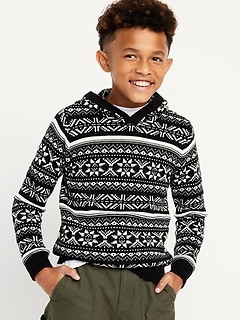 Boy with outlet sweater