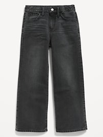 View large product image 4 of 4. High-Waisted Baggy Wide-Leg Jeans for Girls