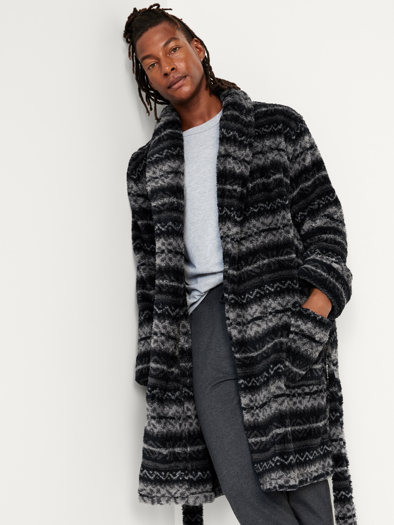 Sherpa TieBelt Robe Old Navy