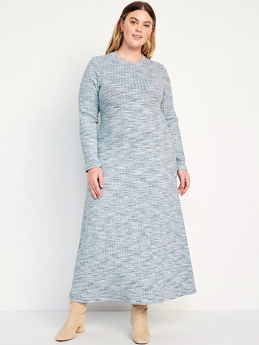 Fit & Flare Rib-Knit Maxi Dress | Old Navy
