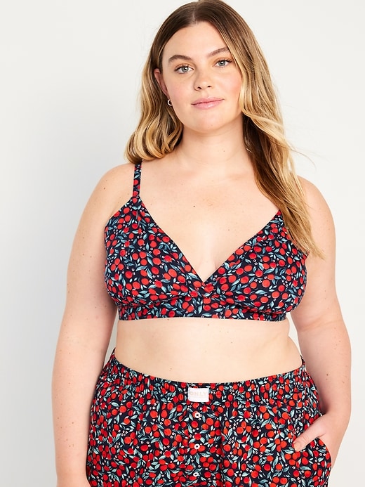 Image number 7 showing, Cross-Front Poplin Bralette