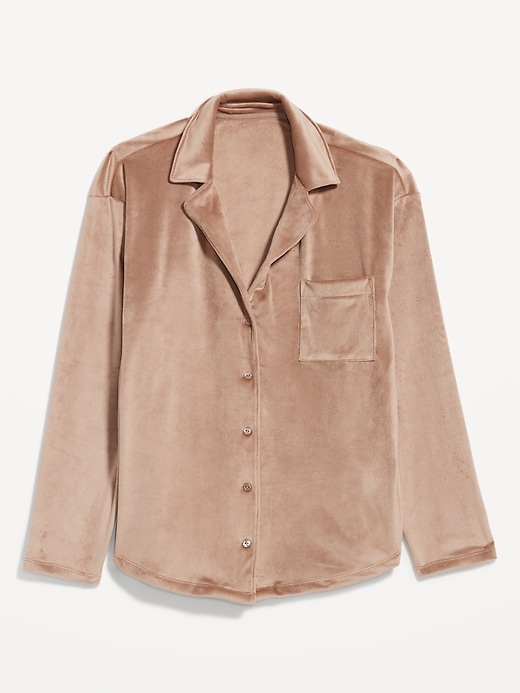 Image number 4 showing, Velour Pajama Shirt