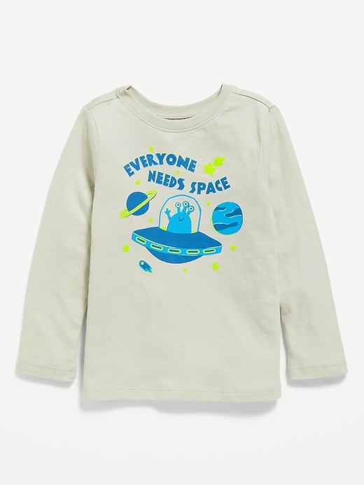 View large product image 1 of 1. Unisex Long-Sleeve Graphic T-Shirt for Toddler