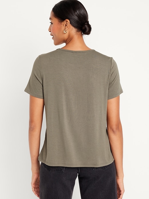 Image number 7 showing, Luxe Crew-Neck T-Shirt