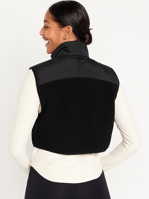 Crop Hybrid Zip Vest | Old Navy