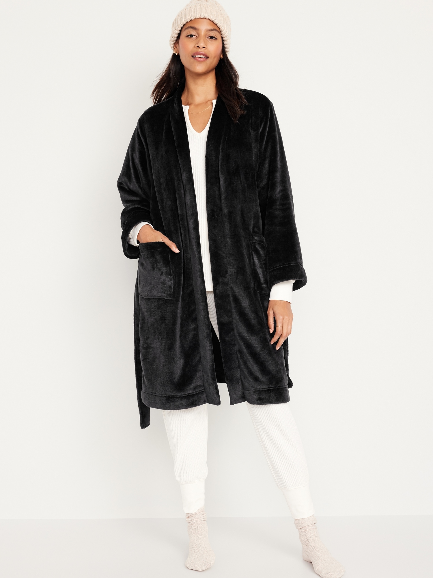 Sherpa TieBelt Robe Old Navy