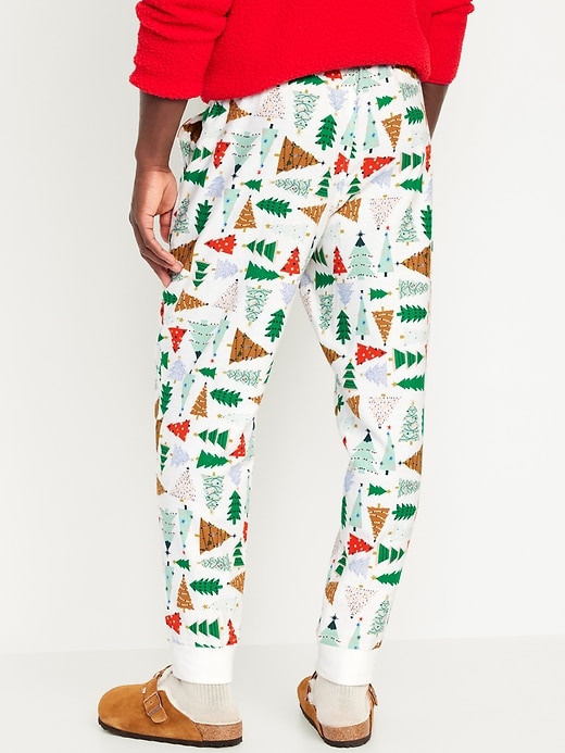 View large product image 2 of 3. Matching Printed Flannel Jogger Pajama Pants