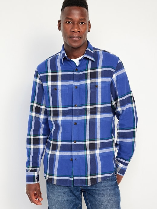 Image number 1 showing, Double-Brushed Flannel Shirt