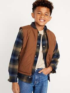 Quilted Utility Vest for Boys