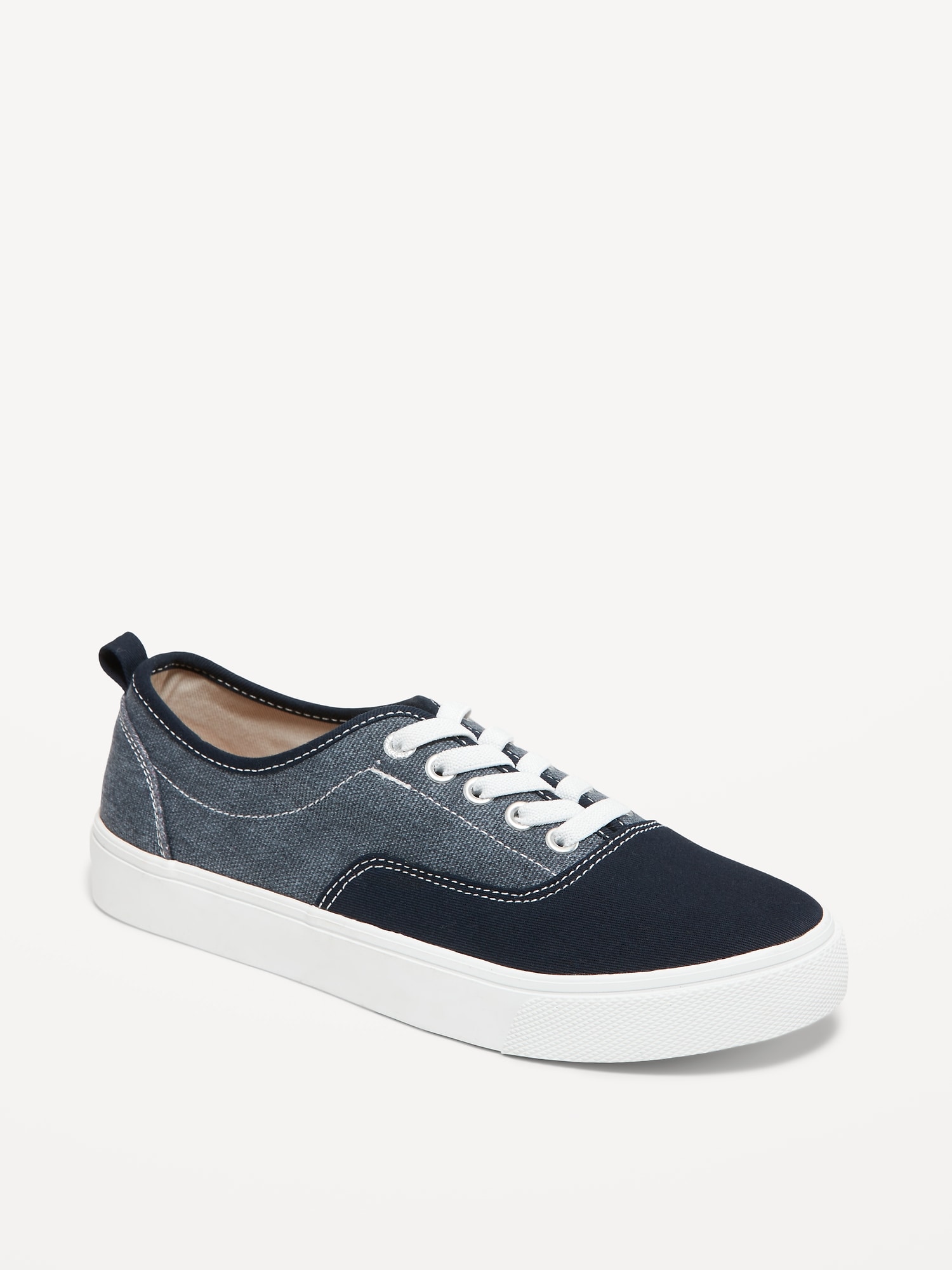 Navy canvas lace hot sale up sneaker