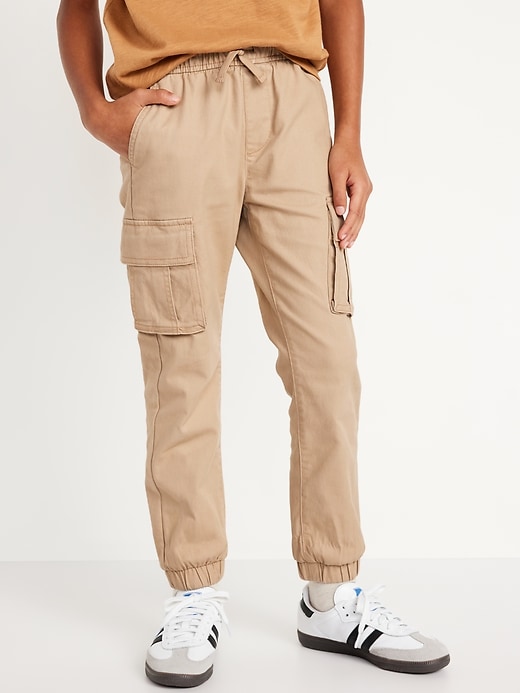 View large product image 1 of 4. Twill Cargo Jogger Pants for Boys
