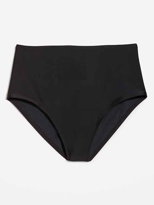 Image number 4 showing, High-Waisted French-Cut Bikini Swim Bottoms