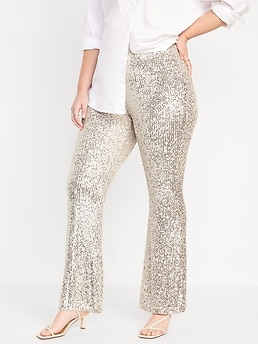 Sequin Flare Pants -  Canada