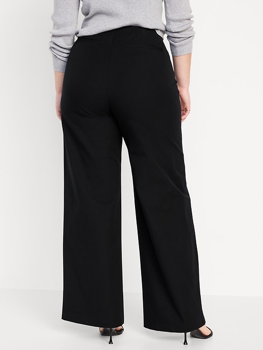 Image number 6 showing, High-Waisted Pull-On Pixie Wide-Leg Pants