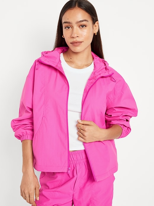 Nylon Performance Zip Jacket | Old Navy