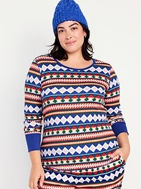 Waffle-Knit Pajama Top for Women