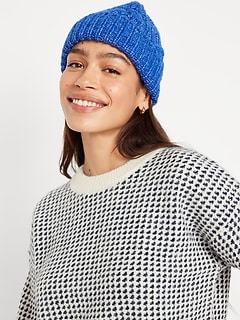Wide Cuff Beanie Hat for Women