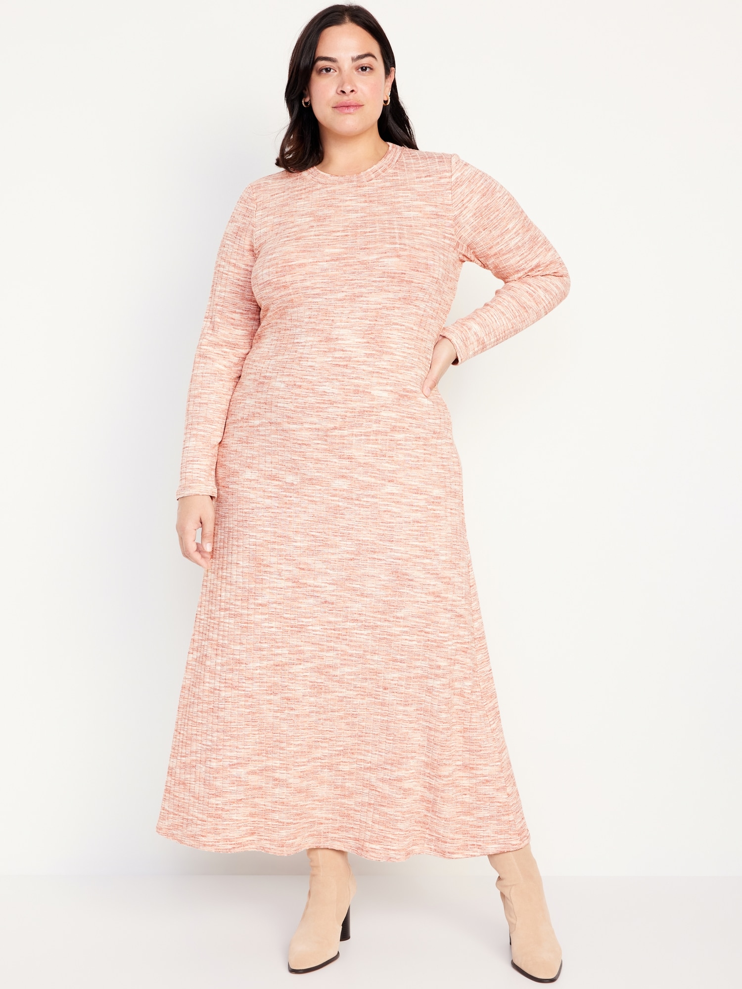 Knit maxi hotsell dress plus size