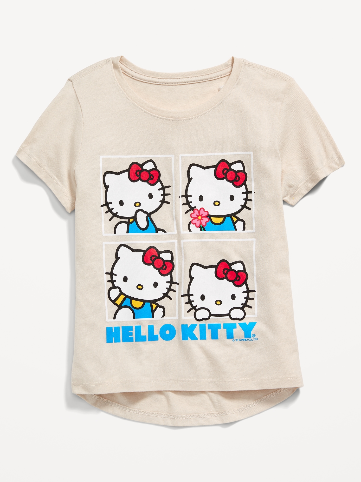 Long-Sleeve Printed Keyhole T-Shirt for Girls