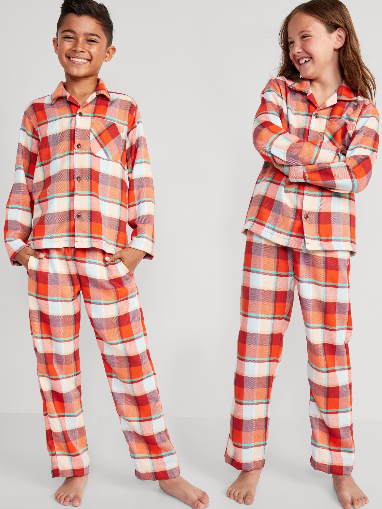 Ensemble pyjama à imprimé unisexe pour Enfant - Rouge