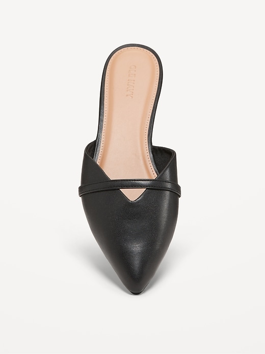 Image number 3 showing, Faux Leather Mule