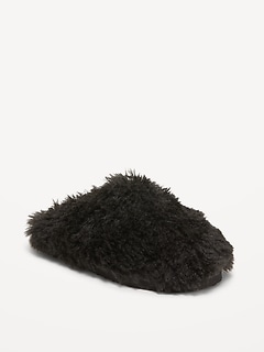 Faux-Fur Mule Slippers (Partially Plant Based)