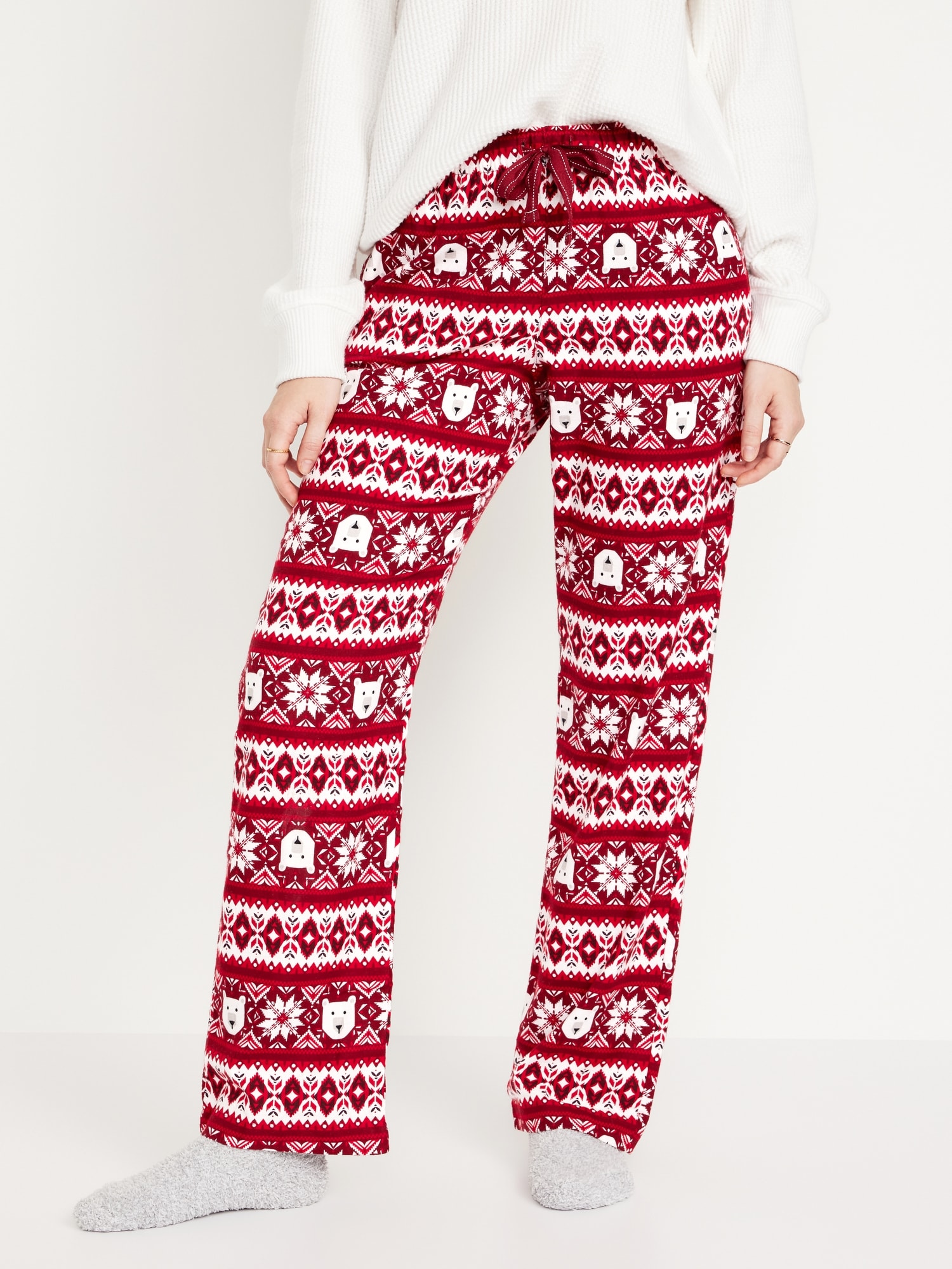 Women's Checkered Flannel Pajama Pants - Stars Above™ Red XL