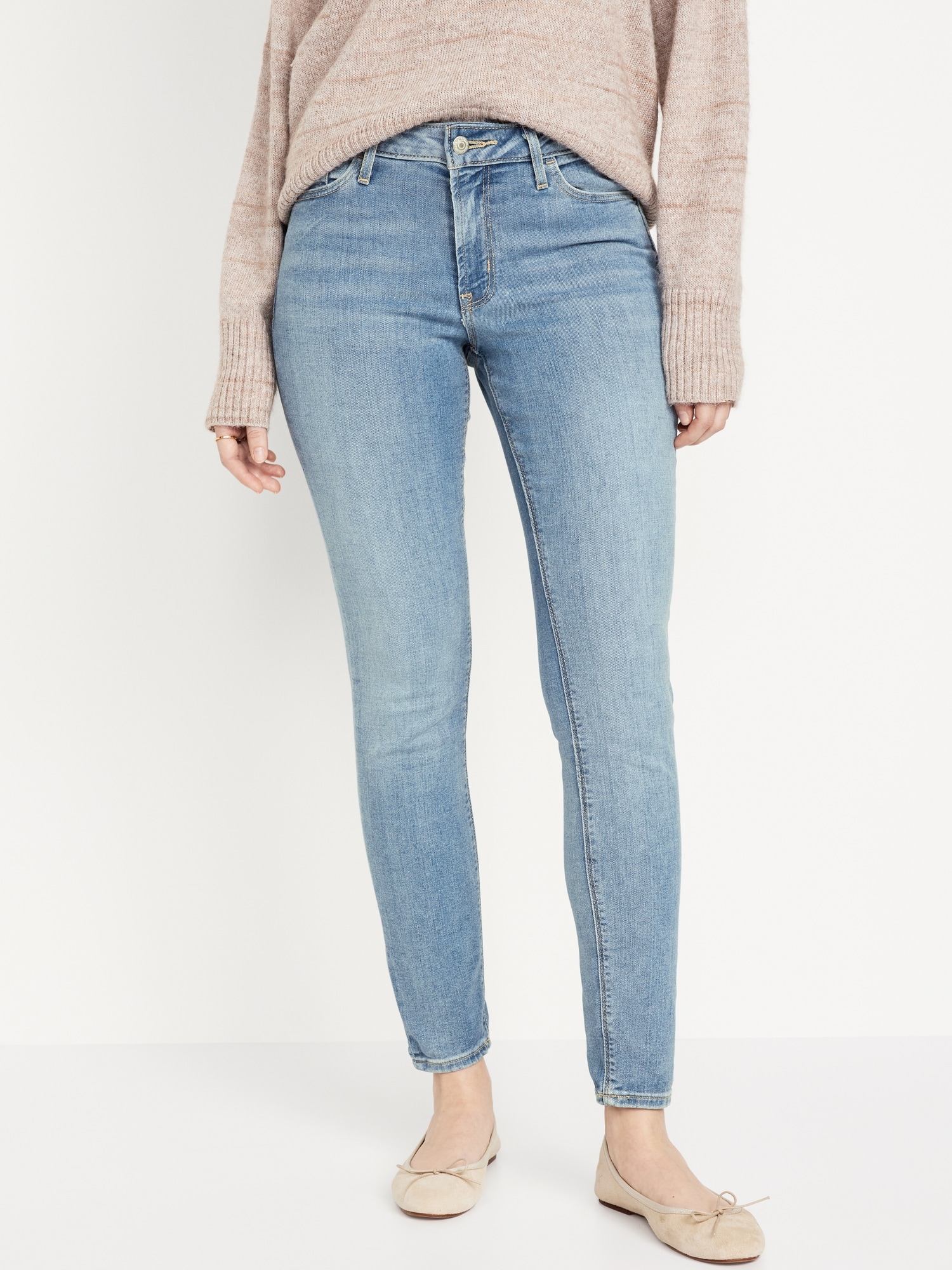 Mid-Rise Rockstar Super-Skinny Jeans for Women