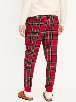 Mens 100% Cotton Flannel Jogger Lounge Pants - Gingham Checks - Black- –  FlannelPeople