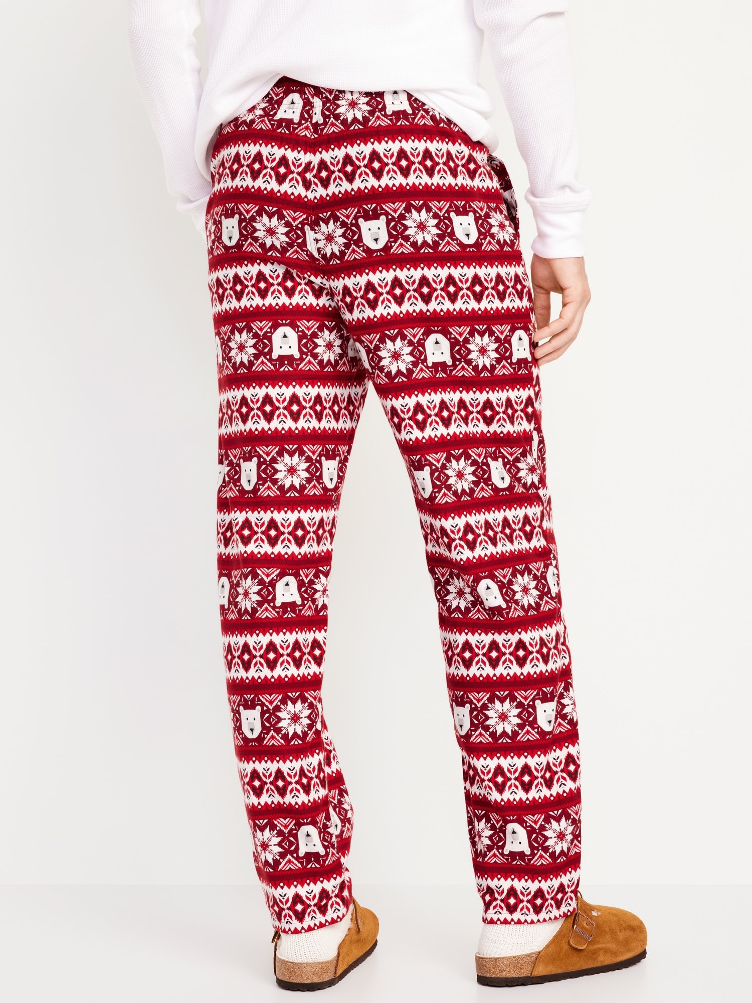 Christmas Snowflake Fair Isle Print Comfortable Soft Lounge Pajama