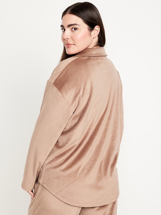 Image number 6 showing, Velour Pajama Shirt