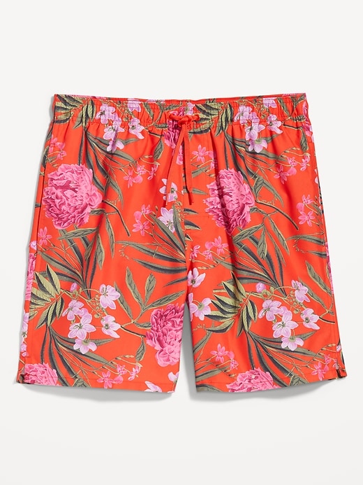 L'image numéro 3 présente Short de baignade à imprimé pour Homme, entrejambe de 18 cm