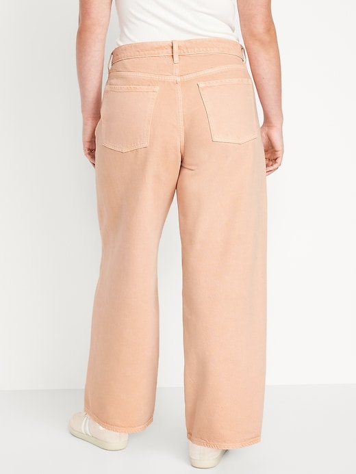 Image number 7 showing, Mid-Rise Baggy Wide-Leg Jeans