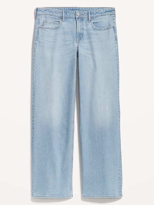 Image number 4 showing, Mid-Rise Wide-Leg Jeans