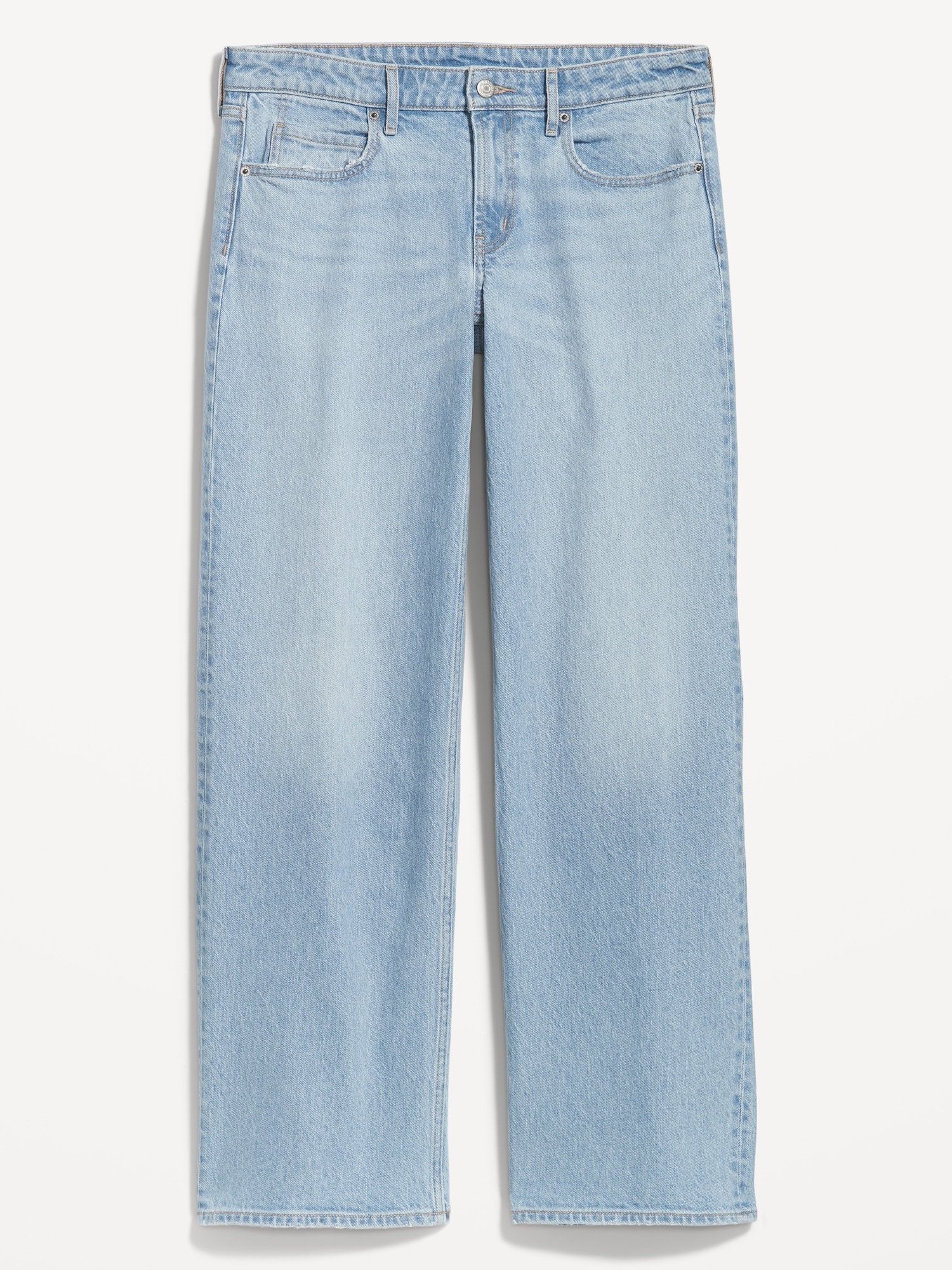 GREAIDEA Mid Rise Barrel Jeans for Women Wide Leg Mid Waist